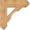Ekena Millwork Olympic Arts and Crafts Smooth Bracket w/ Offset Brace, Western Red Cedar, 7 1/2"W x 24"D x 24"H BKT0806X24X24OLY03SWR - alternate 2